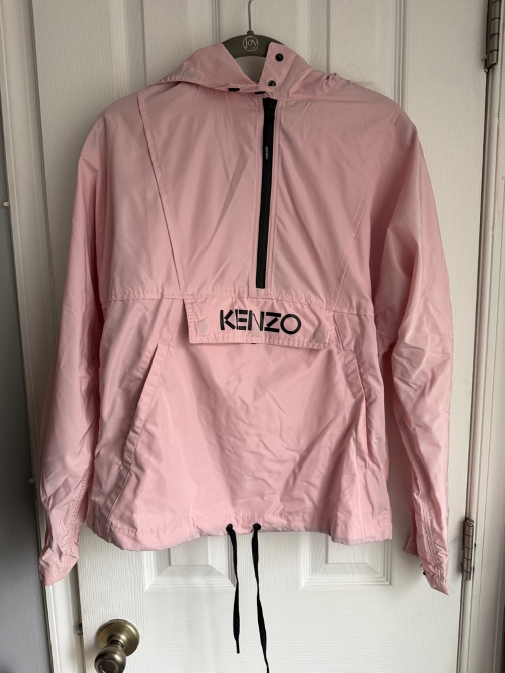 Kenzo Light Pink Hooded Anorak Jacket